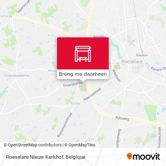 Roeselare Nieuw Kerkhof kaart
