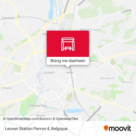 Leuven Station Perron 4 kaart