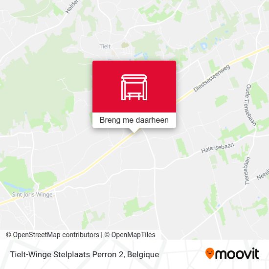 Tielt-Winge Stelplaats Perron 2 kaart