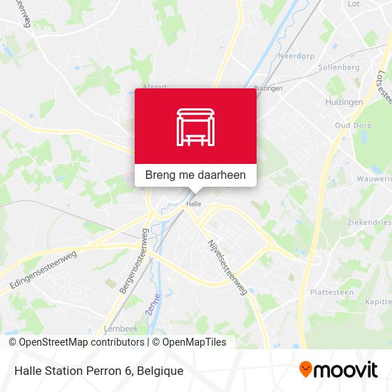 Halle Station Perron 6 kaart