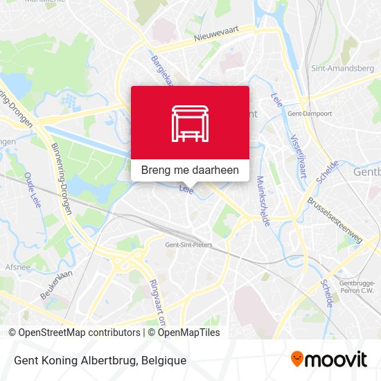 Gent Koning Albertbrug kaart