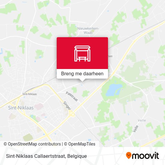 Sint-Niklaas Callaertstraat kaart