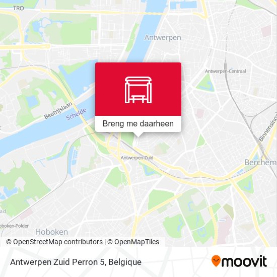 Antwerpen Zuid Perron 5 kaart