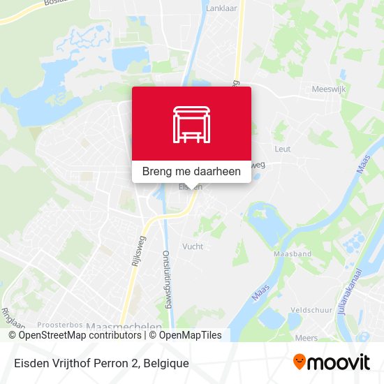 Eisden Vrijthof Perron 2 kaart