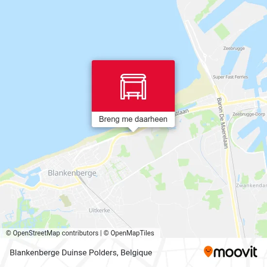 Blankenberge Duinse Polders kaart