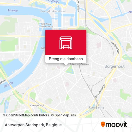 Antwerpen Stadspark kaart
