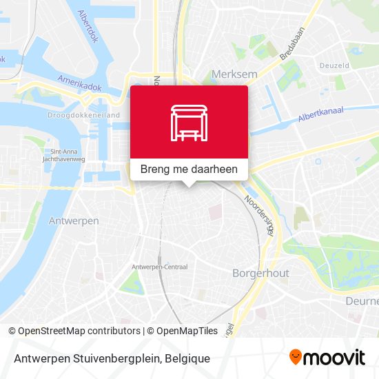 Antwerpen Stuivenbergplein kaart
