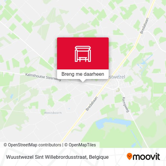 Wuustwezel Sint Willebrordusstraat kaart