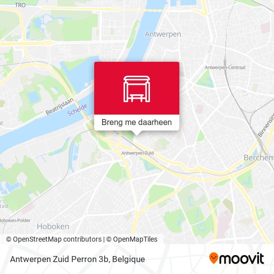 Antwerpen Zuid Perron 3b kaart