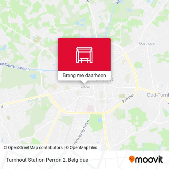 Turnhout Station Perron 2 kaart