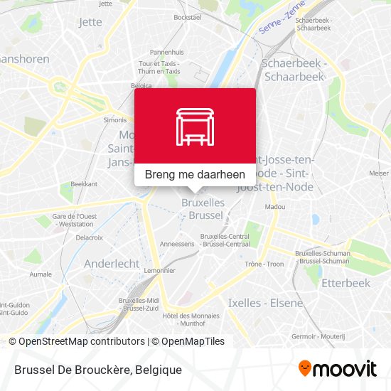 Brussel De Brouckère kaart