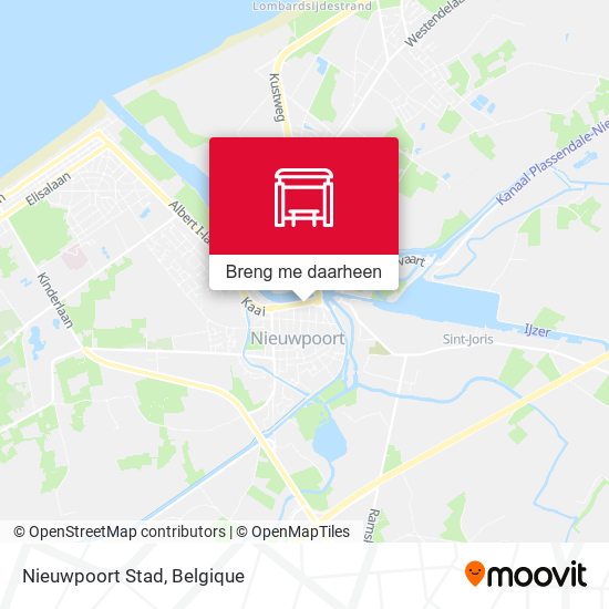 Nieuwpoort Stad kaart