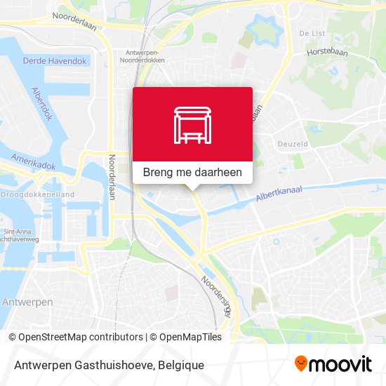 Antwerpen Gasthuishoeve kaart