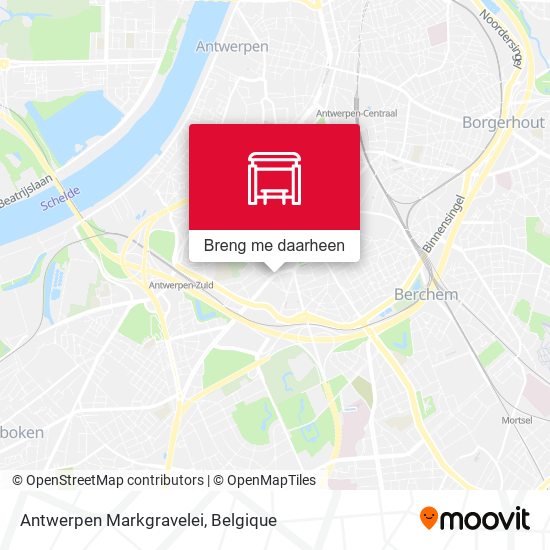 Antwerpen Markgravelei kaart