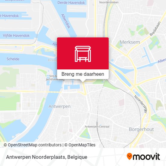 Antwerpen Noorderplaats kaart