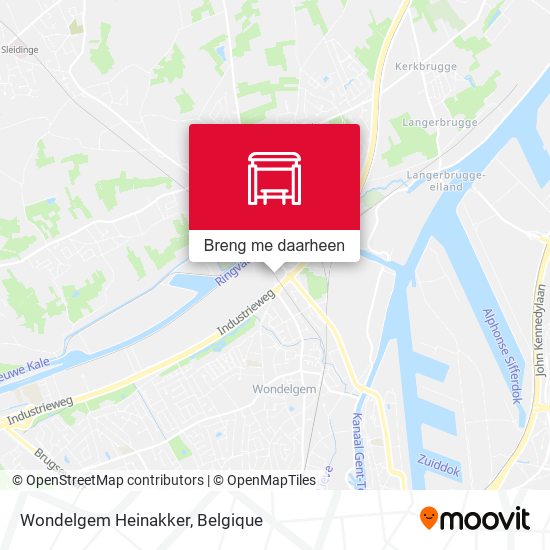 Wondelgem Heinakker kaart