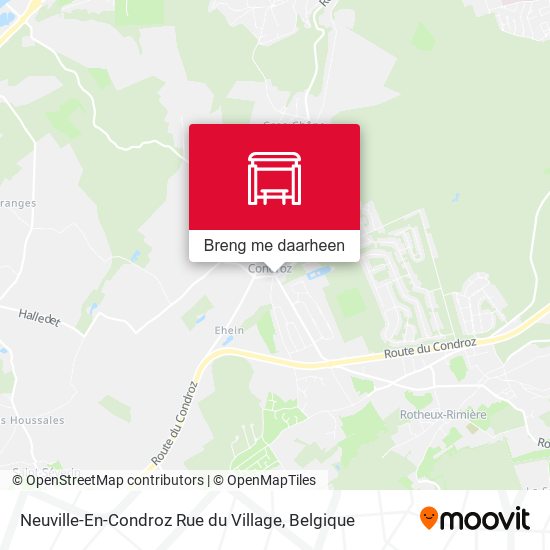 Neuville-En-Condroz Rue du Village kaart