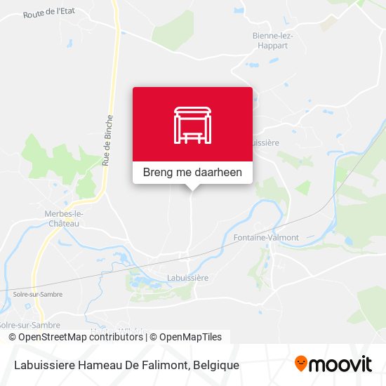 Labuissiere Hameau De Falimont kaart