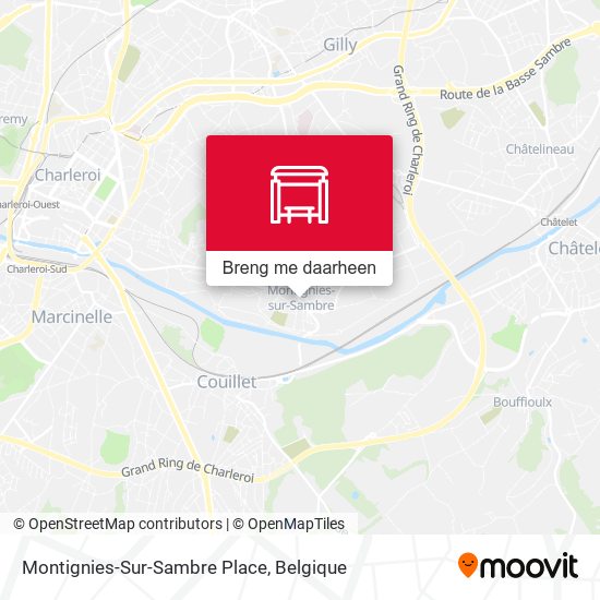 Montignies-Sur-Sambre Place kaart