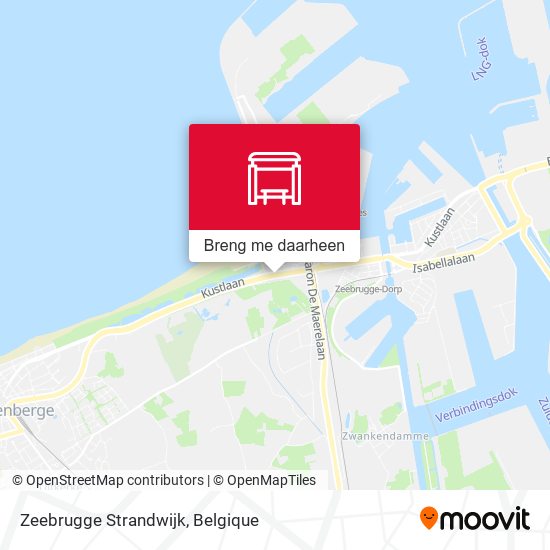 Zeebrugge Strandwijk kaart