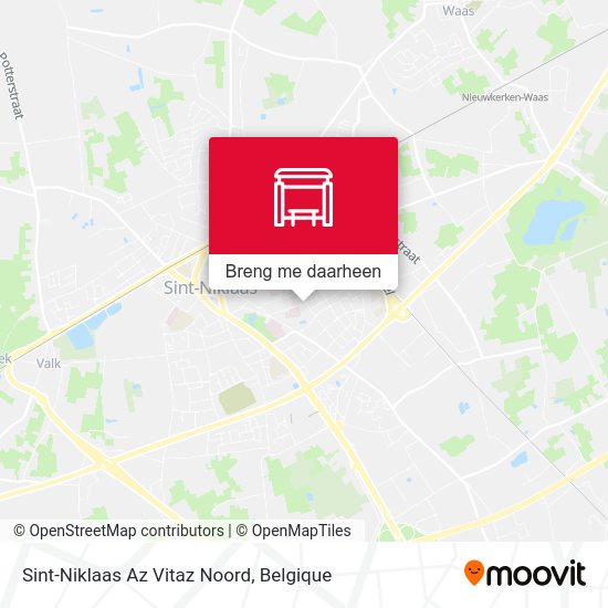 Sint-Niklaas Az Vitaz Noord kaart