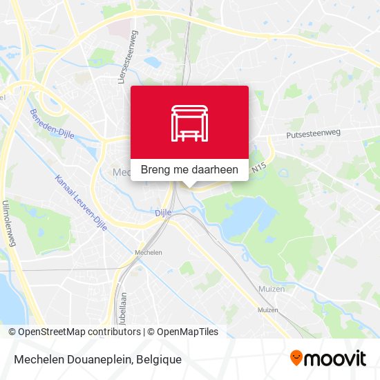 Mechelen Douaneplein kaart