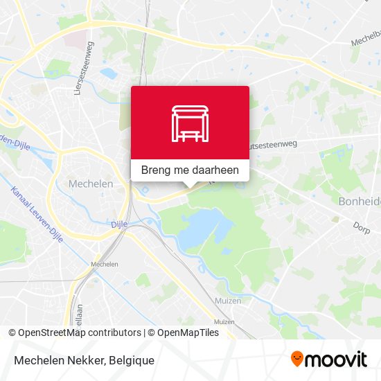 Mechelen Nekker kaart