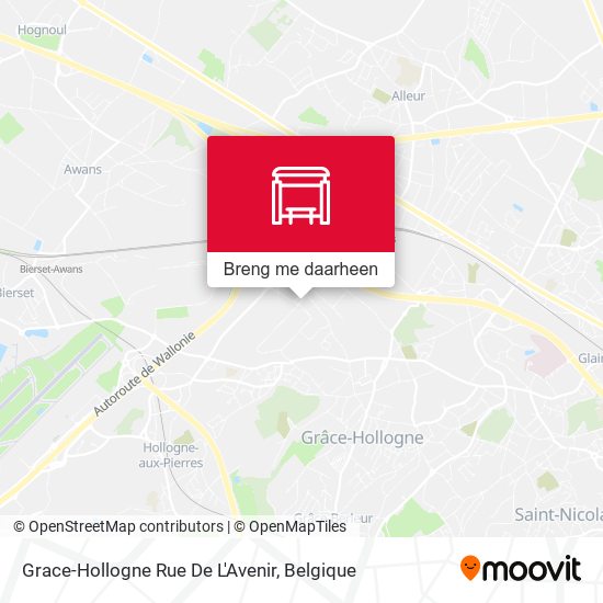 Grace-Hollogne Rue De L'Avenir kaart