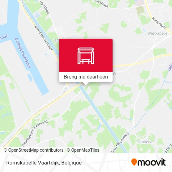 Ramskapelle Vaartdijk kaart