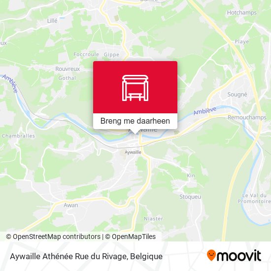 Aywaille Athénée Rue du Rivage kaart