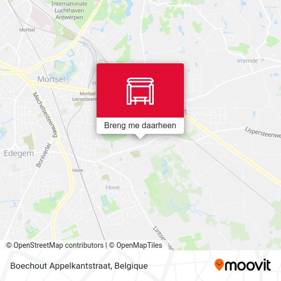 Boechout Appelkantstraat kaart