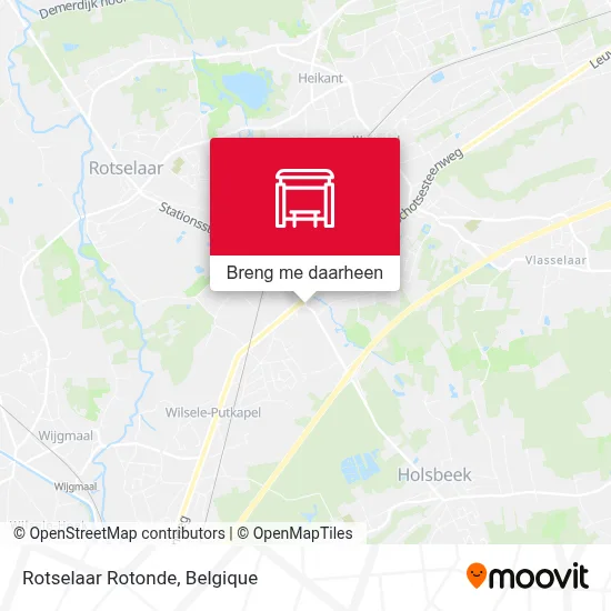 Rotselaar Rotonde kaart