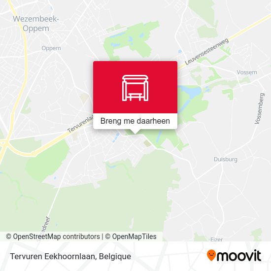 Tervuren Eekhoornlaan kaart