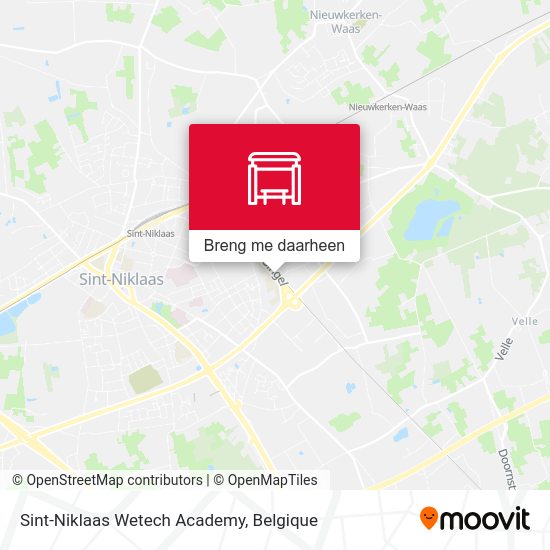 Sint-Niklaas Wetech Academy kaart