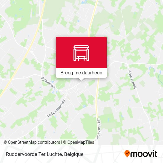Ruddervoorde Ter Luchte kaart