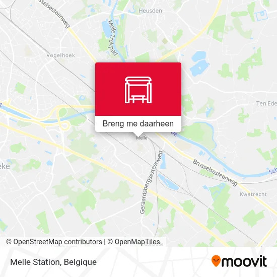 Melle Station kaart
