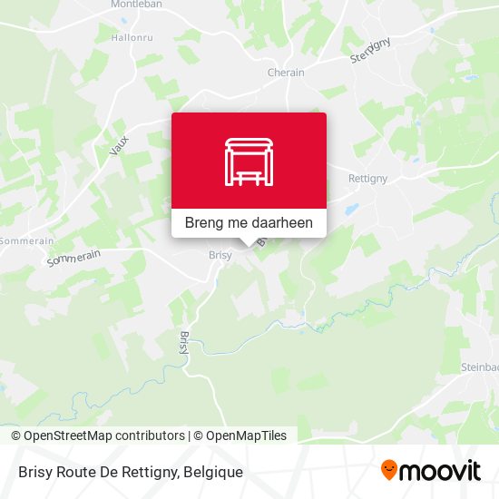 Brisy Route De Rettigny kaart