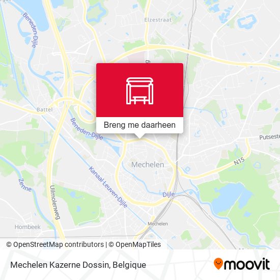 Mechelen Kazerne Dossin kaart