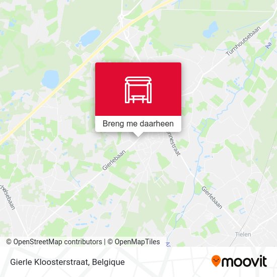 Gierle Kloosterstraat kaart