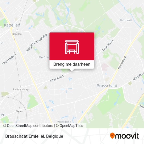 Brasschaat Emiellei kaart