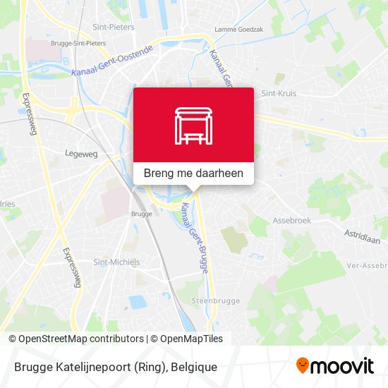 Brugge Katelijnepoort (Ring) kaart