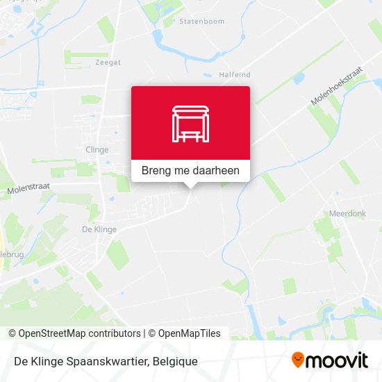 De Klinge Spaanskwartier kaart