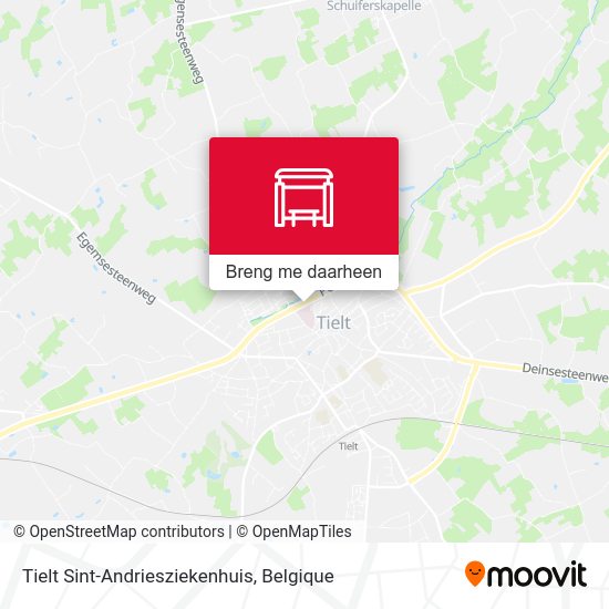 Tielt Sint-Andriesziekenhuis kaart