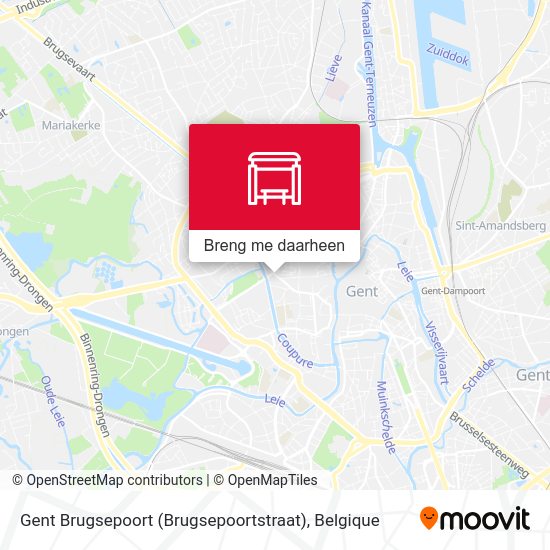 Gent Brugsepoort (Brugsepoortstraat) kaart