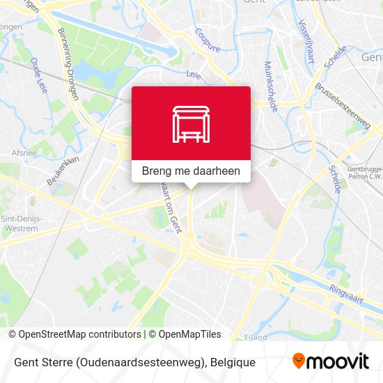 Gent Sterre (Oudenaardsesteenweg) kaart