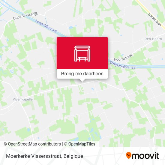 Moerkerke Vissersstraat kaart