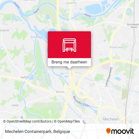 Mechelen Containerpark kaart