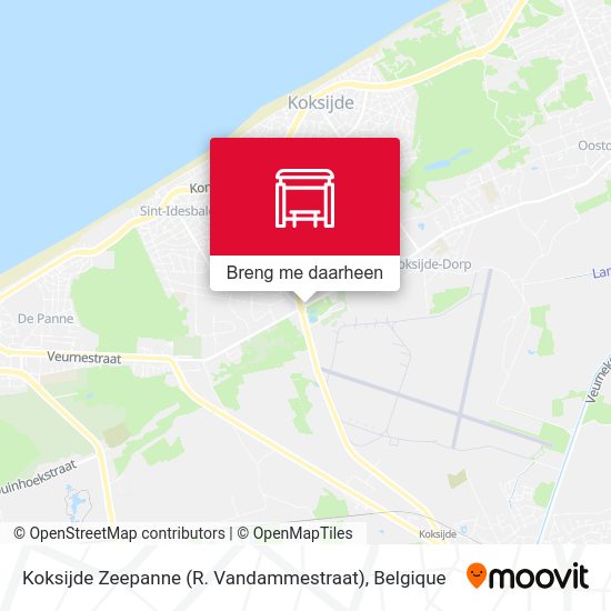 Koksijde Zeepanne (R. Vandammestraat) kaart