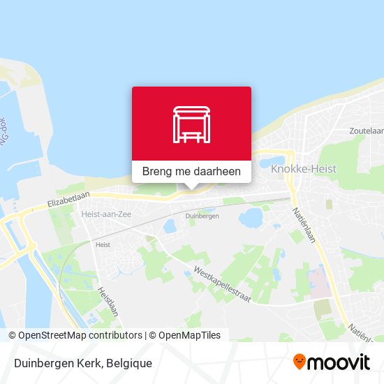 Duinbergen Kerk kaart