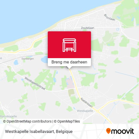 Westkapelle Isabellavaart kaart